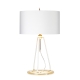 Ferrara Stolní lampa - White and Polished Gold