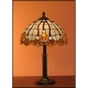 Vitrážová stolní lampa Fuchsie 30