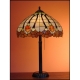 Vitrážová stolní lampa Fuchsie 40
