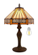 Vitrážová stolní lampa LB40 Indus (Hallux)