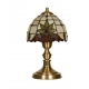 Vitrážová stolní lampička 549 Atos (Braun)
